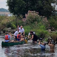 unterwegs mit dem Team im Regen